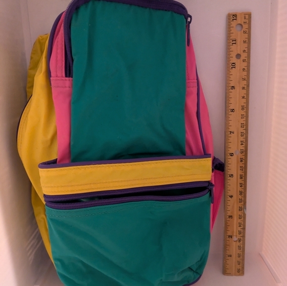 Colorful Backpack with Multiple Pockets Pre-owned - Picture 6 of 6